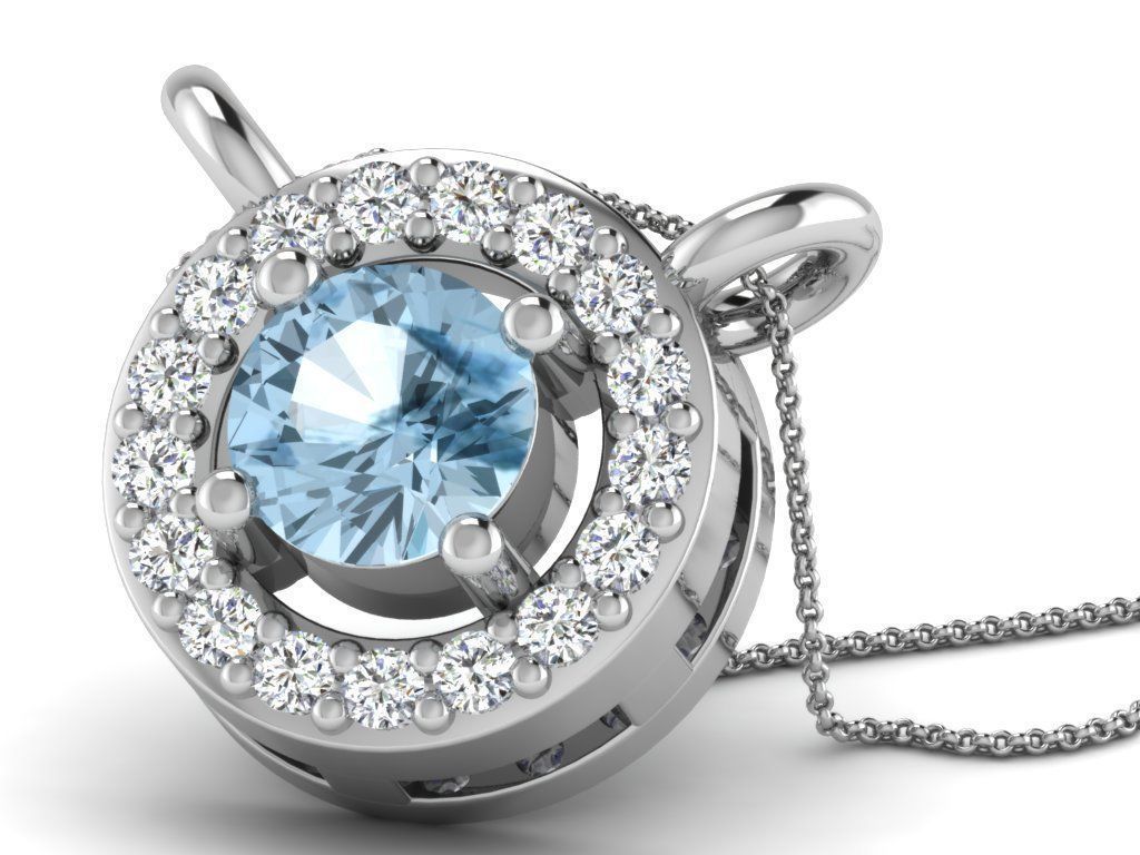 Pendant colour stone  15 cad filespart 02 3D print model_4