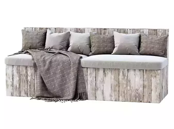Eric Wooden Garden Loveseat SD12 by Bpoint Design 