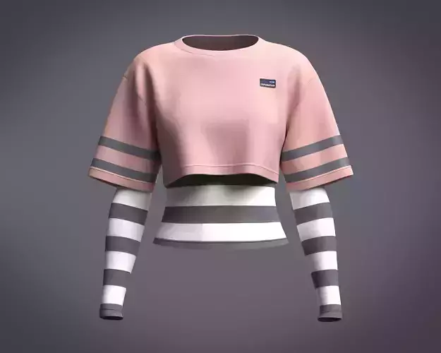 Girls Pink Regular fit Round neck Tops