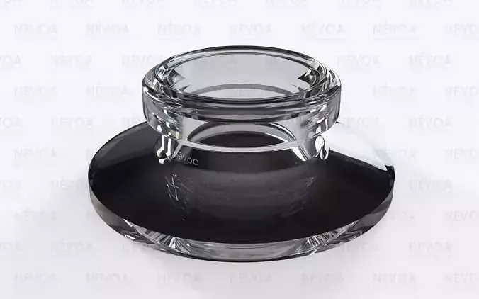 Glass finish - GME 40 03 - 13 mm - SB - Finish for snap-in pump 3D model