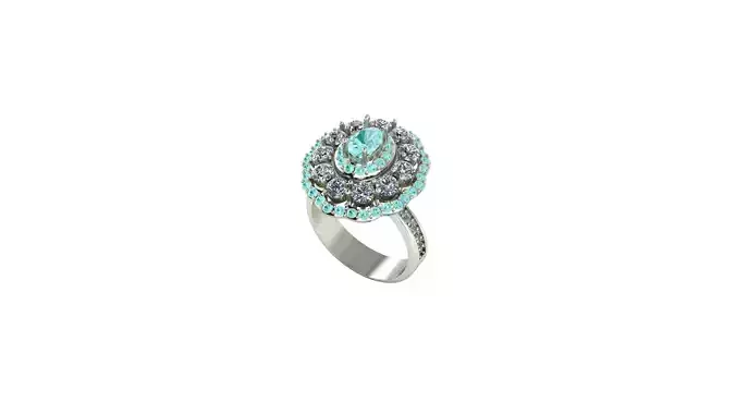 Very beautiful ring set 3D print model