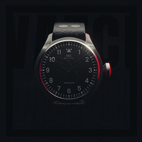 IWC Big Pilots Watch 43 Free 3D model