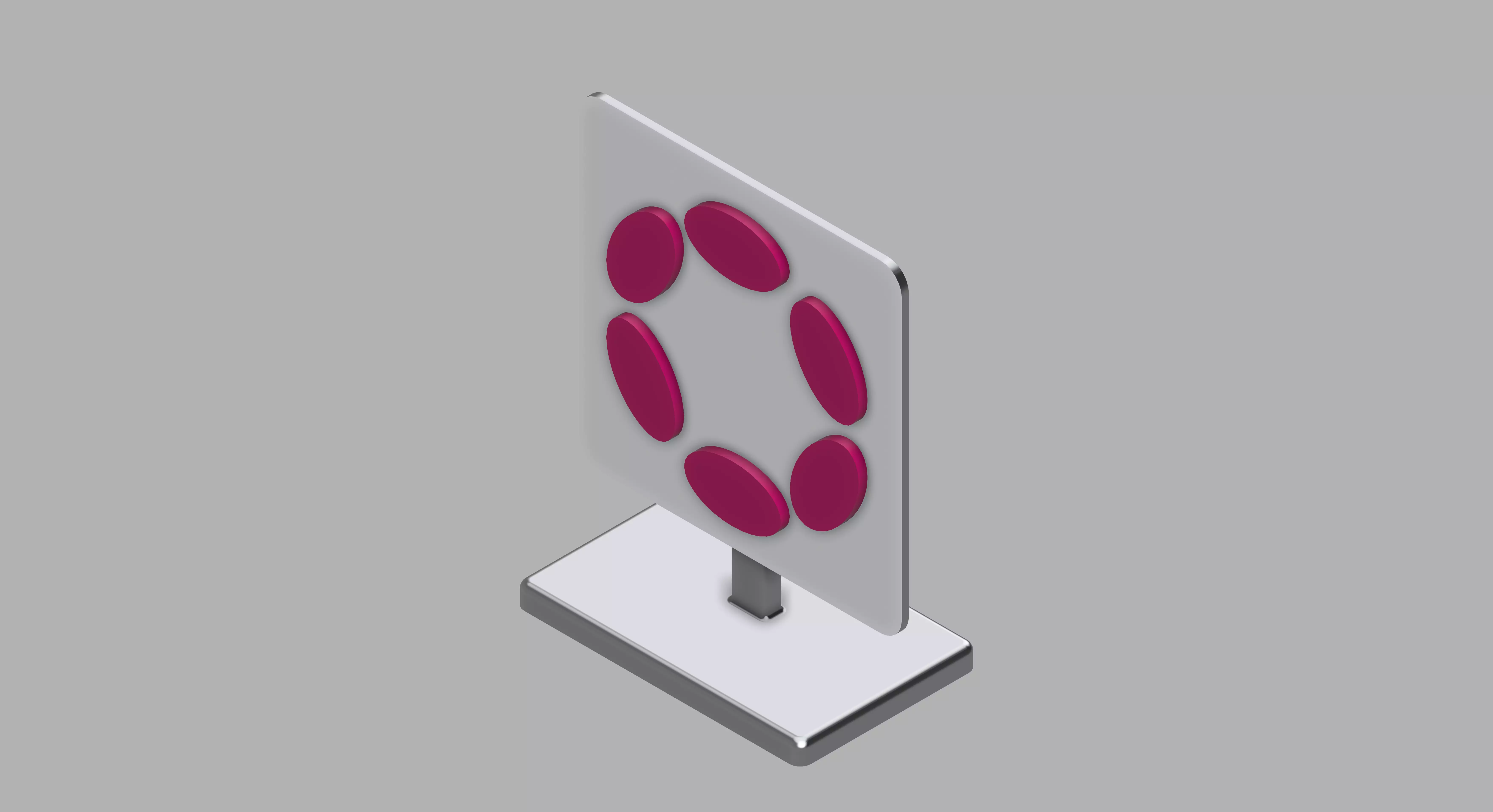 Polkadot Logo Stand 3D print model