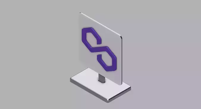 Polygon Logo Stand