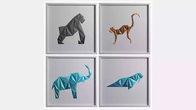 Paper ArtWork 25 3D model