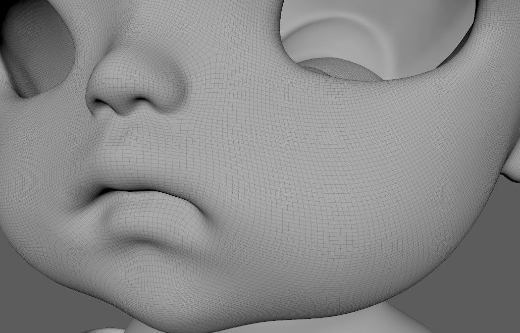 BJD doll Mina ball joint doll 3D print model_29