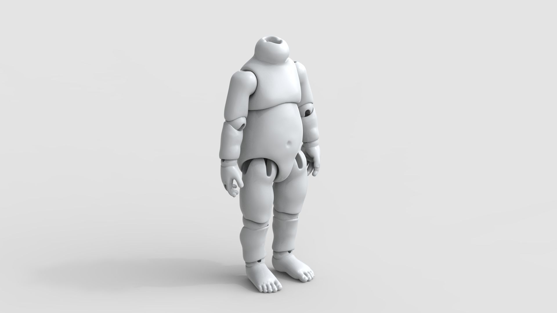 BJD doll Mina ball joint doll 3D print model_18