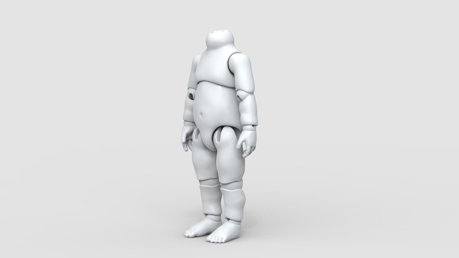 BJD doll Mina ball joint doll 3D print model_19