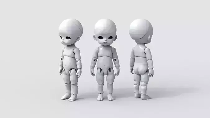 BJD doll Mina ball joint doll 3D print model