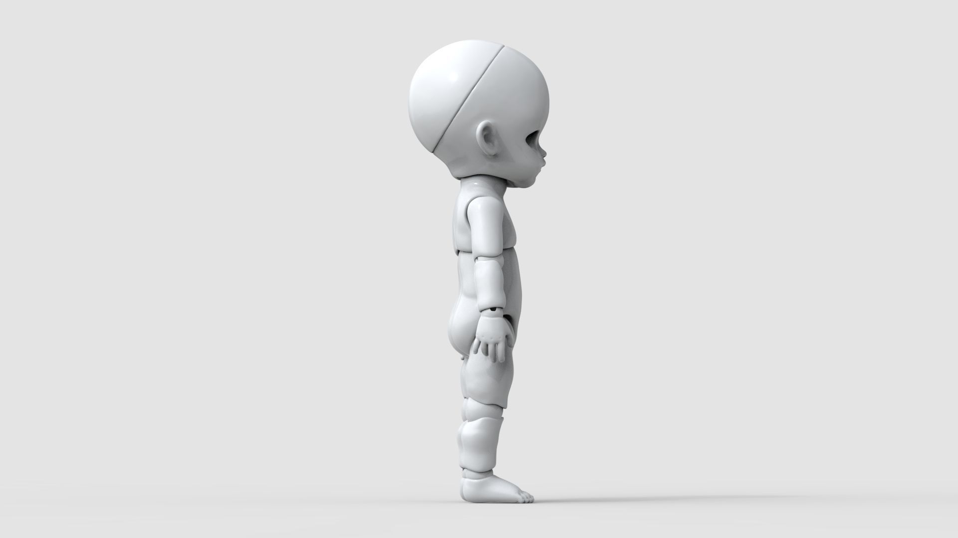 BJD doll Mina ball joint doll 3D print model_5