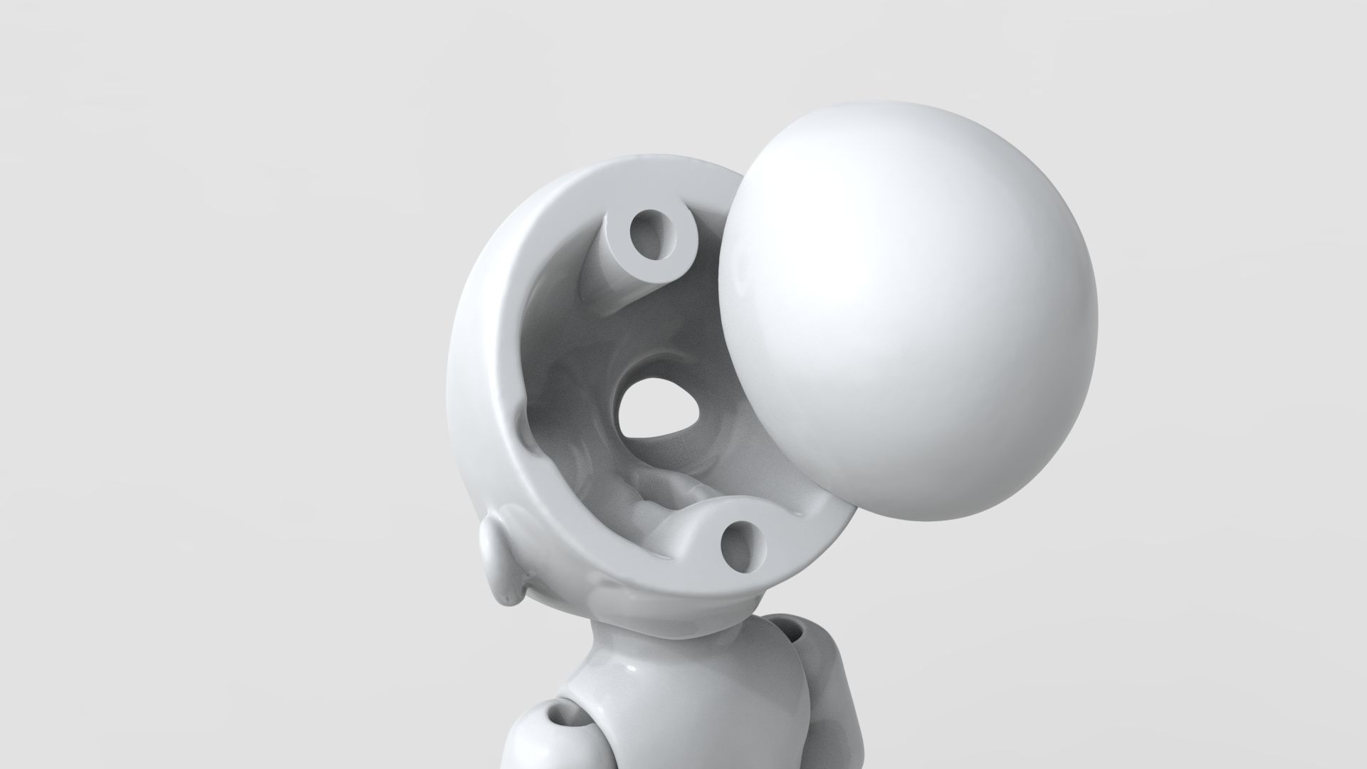 BJD doll Mina ball joint doll 3D print model_8