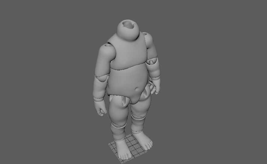 BJD doll Mina ball joint doll 3D print model_31