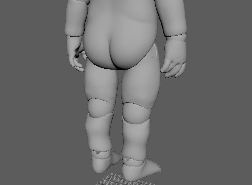 BJD doll Mina ball joint doll 3D print model_30