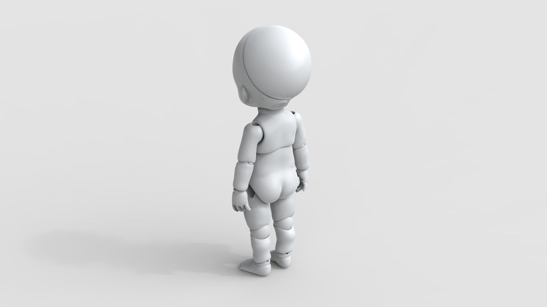 BJD doll Mina ball joint doll 3D print model_4