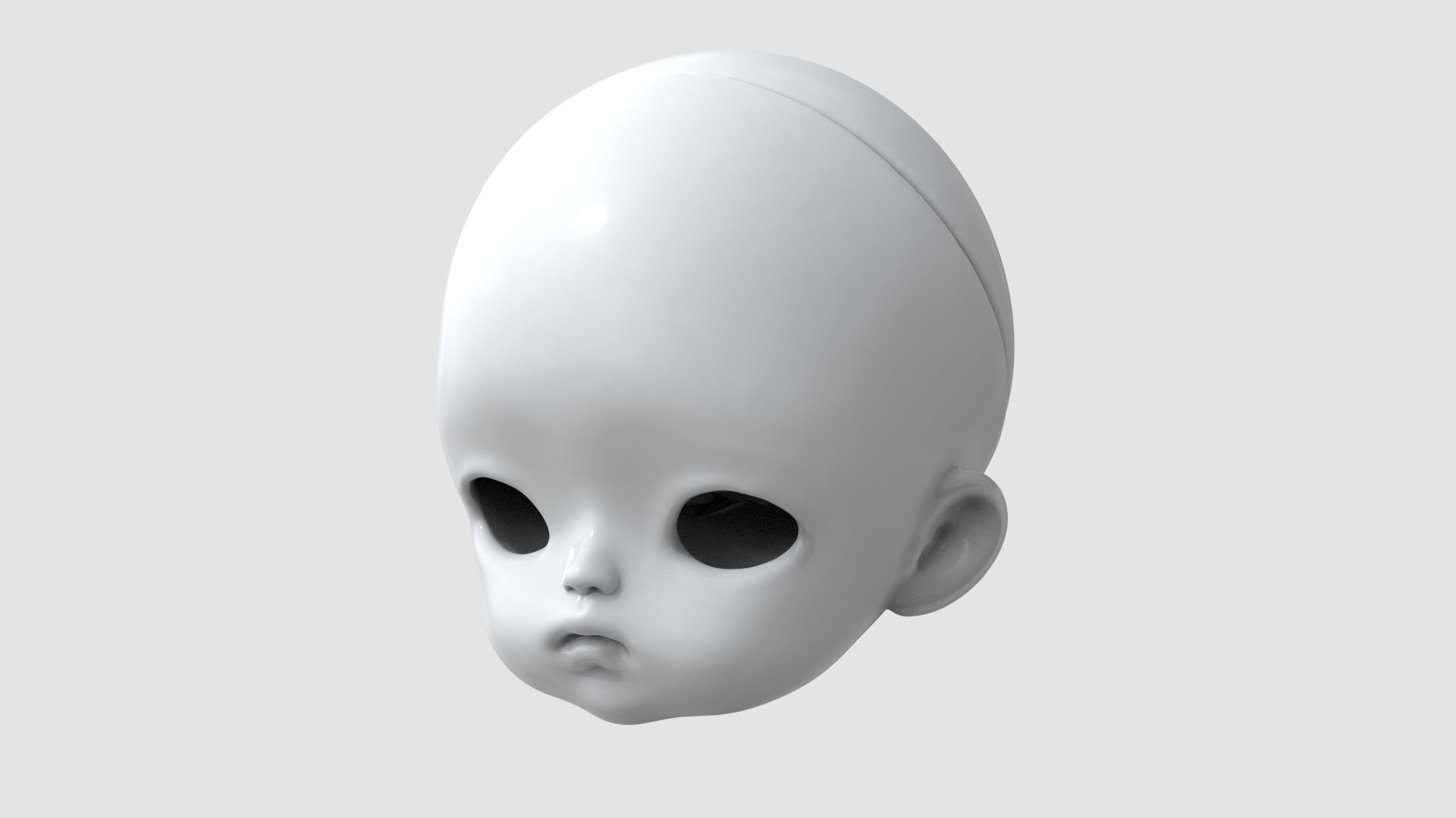 BJD doll Mina ball joint doll 3D print model_17