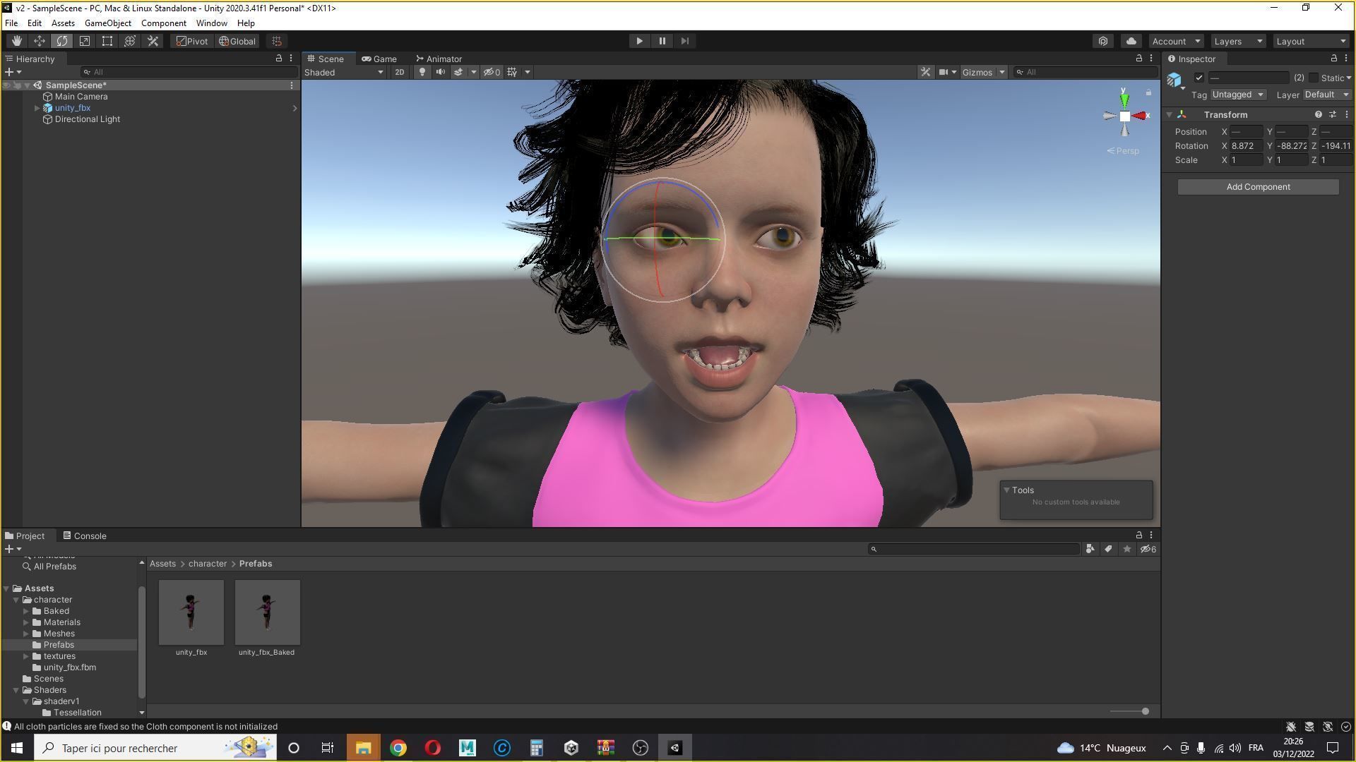 Realistic Girl child Low-poly 3D model_27