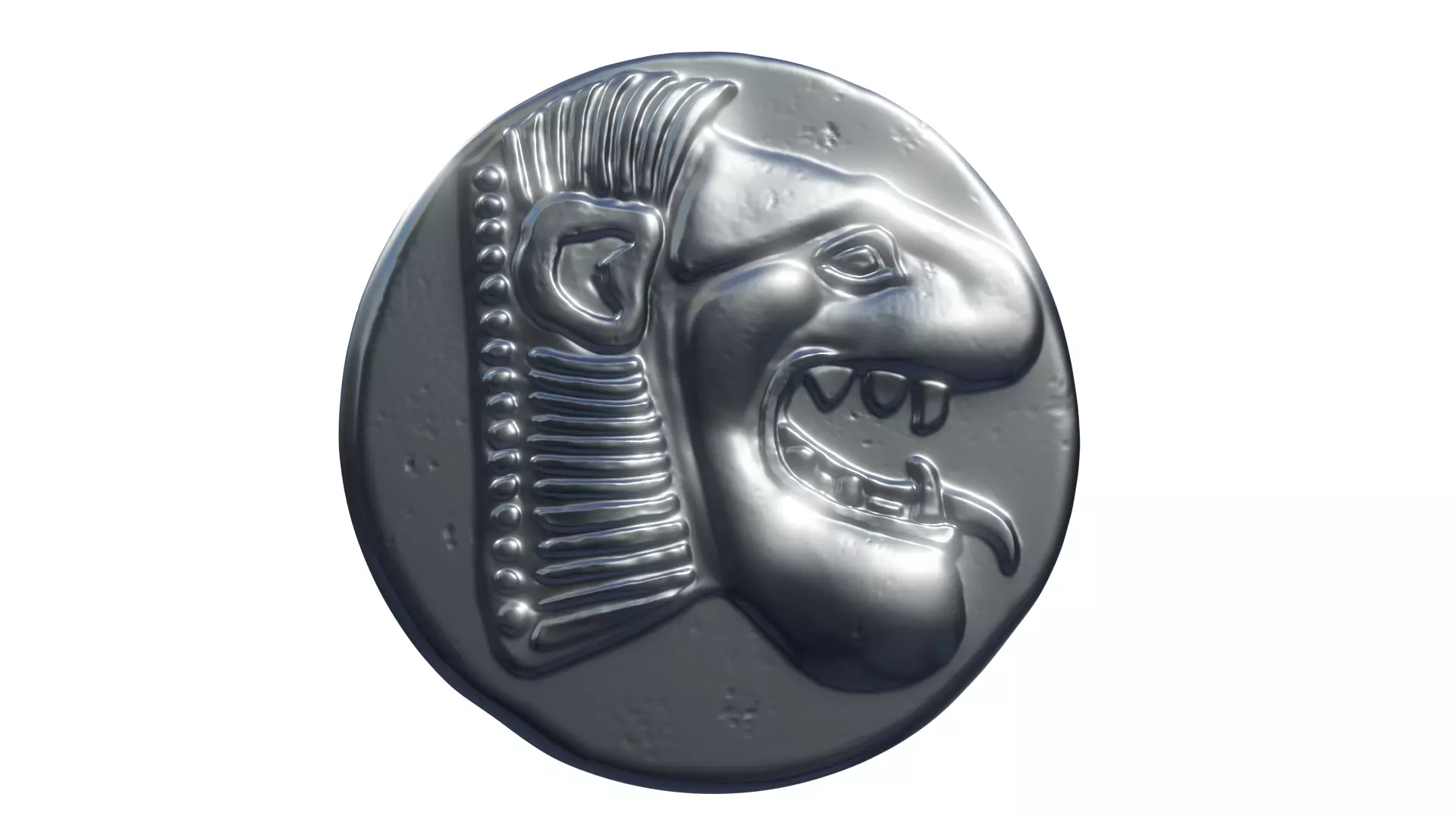 Drachm Knidos coin 3D print model_0