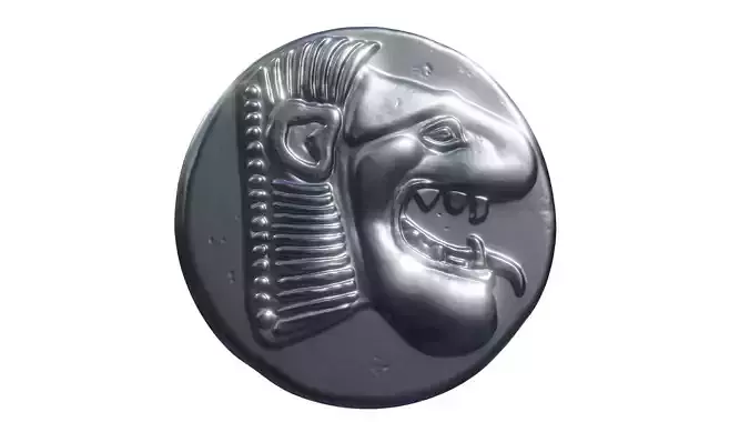 Drachm Knidos coin 3D print model