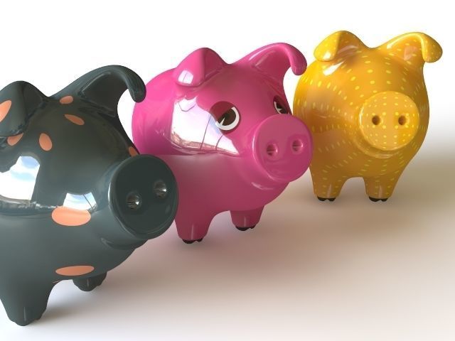 Piggy Bank 3D model_2