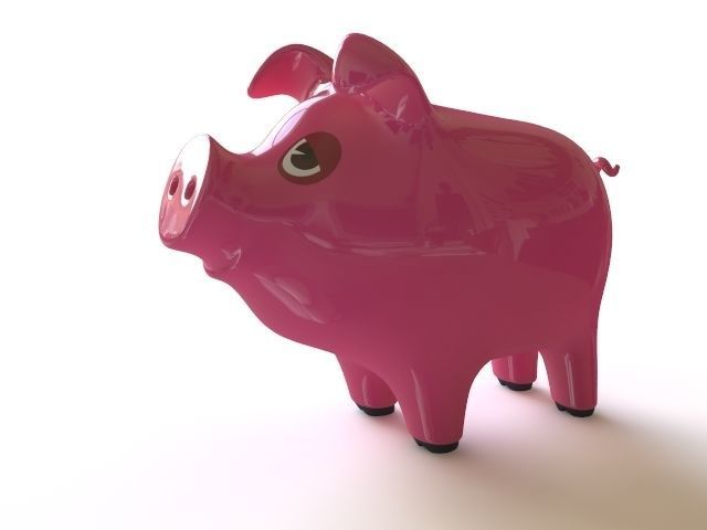 Piggy Bank 3D model_4