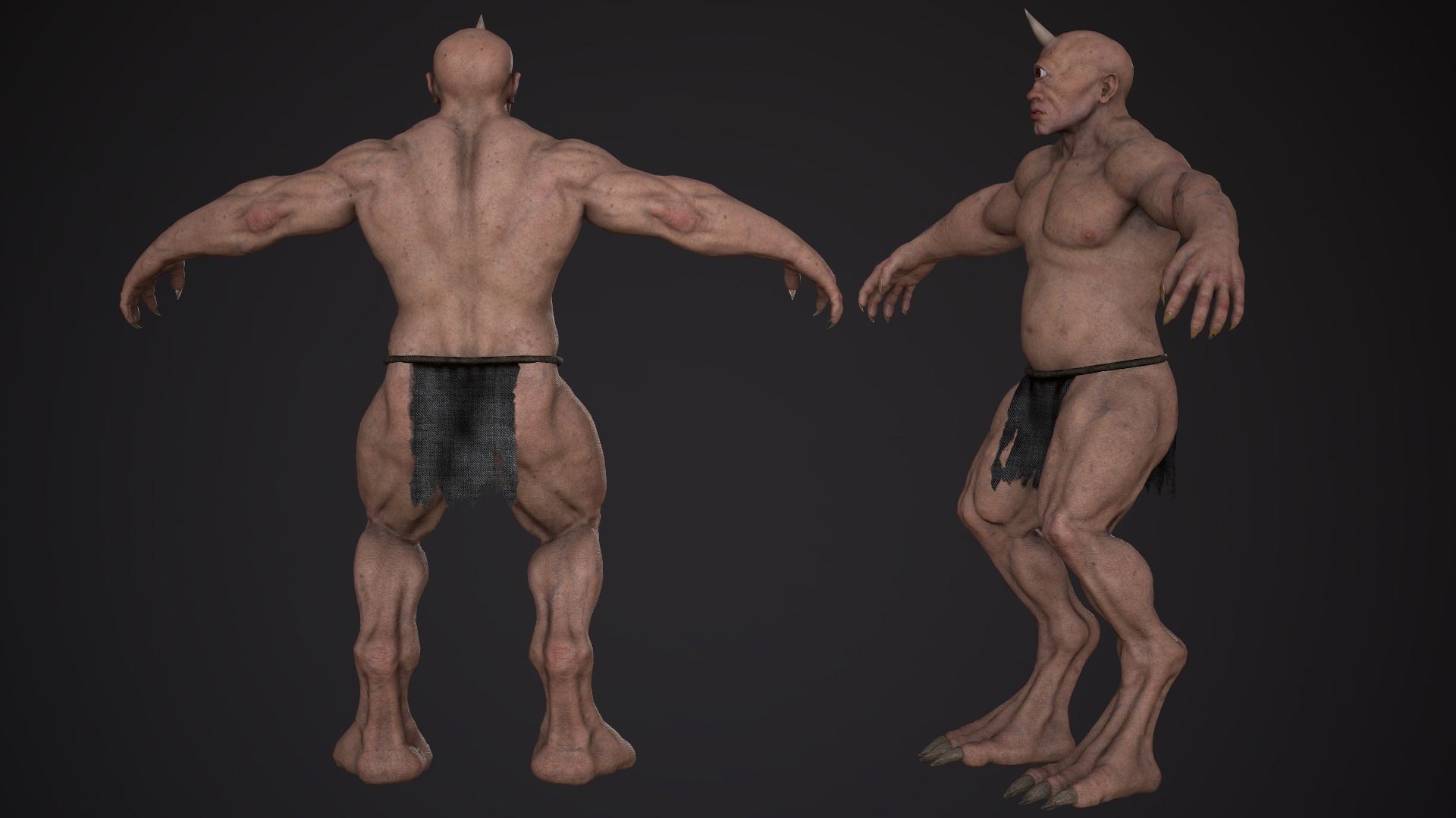 Cyclops 01 Low-poly 3D model_6