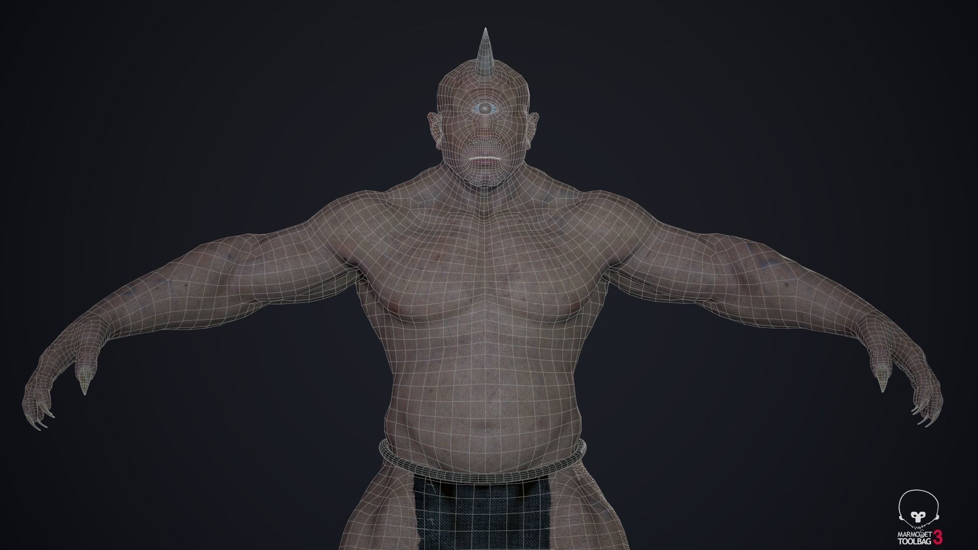 Cyclops 01 Low-poly 3D model_27