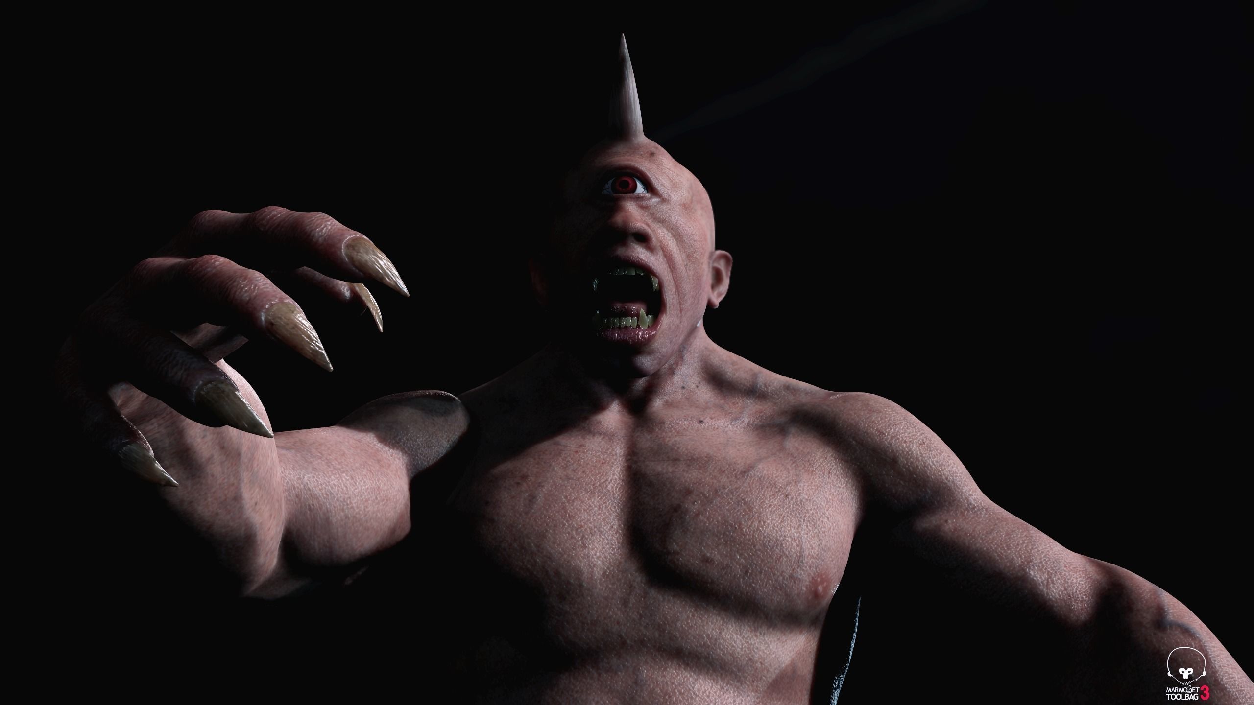 Cyclops 01 Low-poly 3D model_8