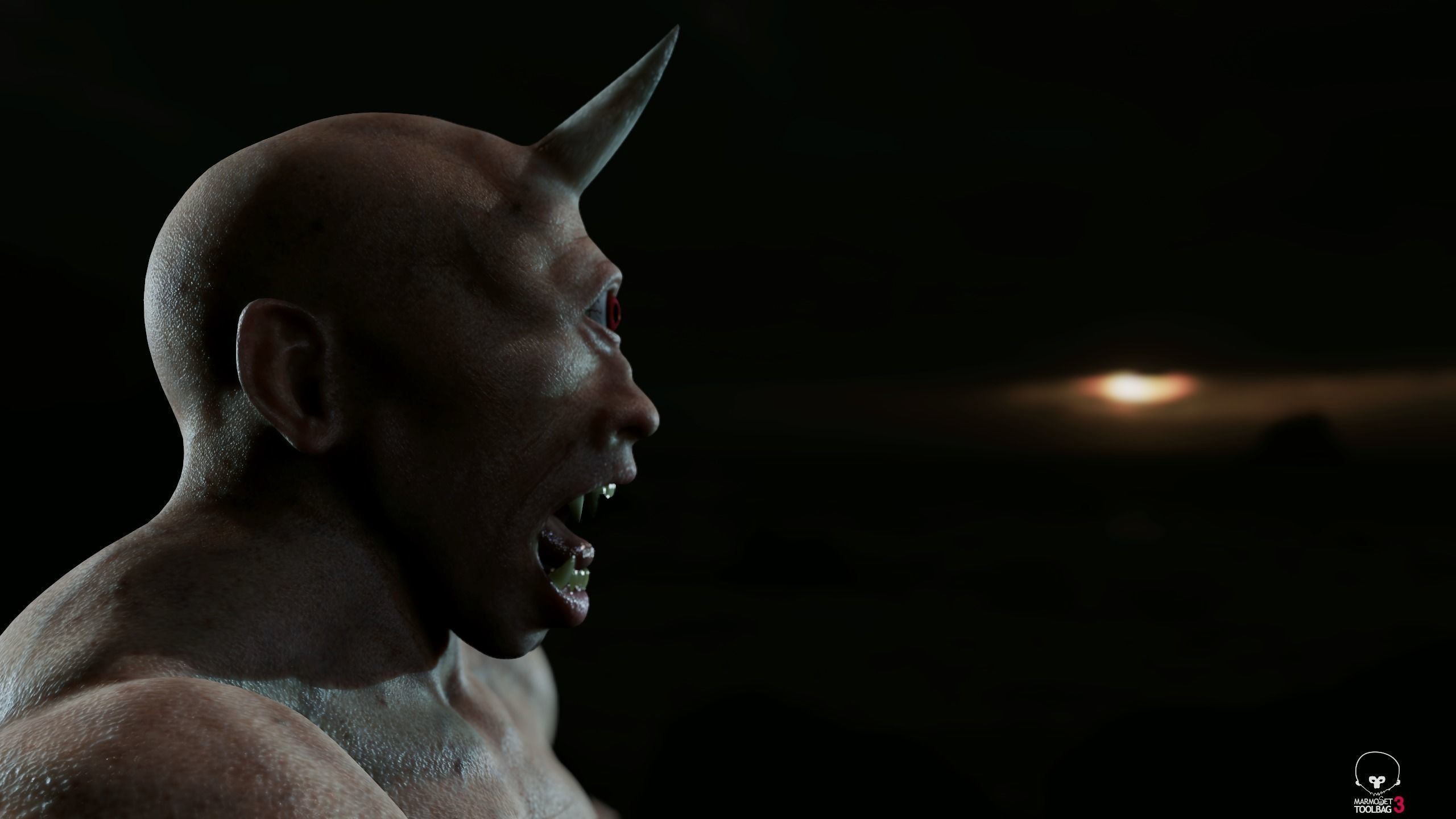 Cyclops 01 Low-poly 3D model_9