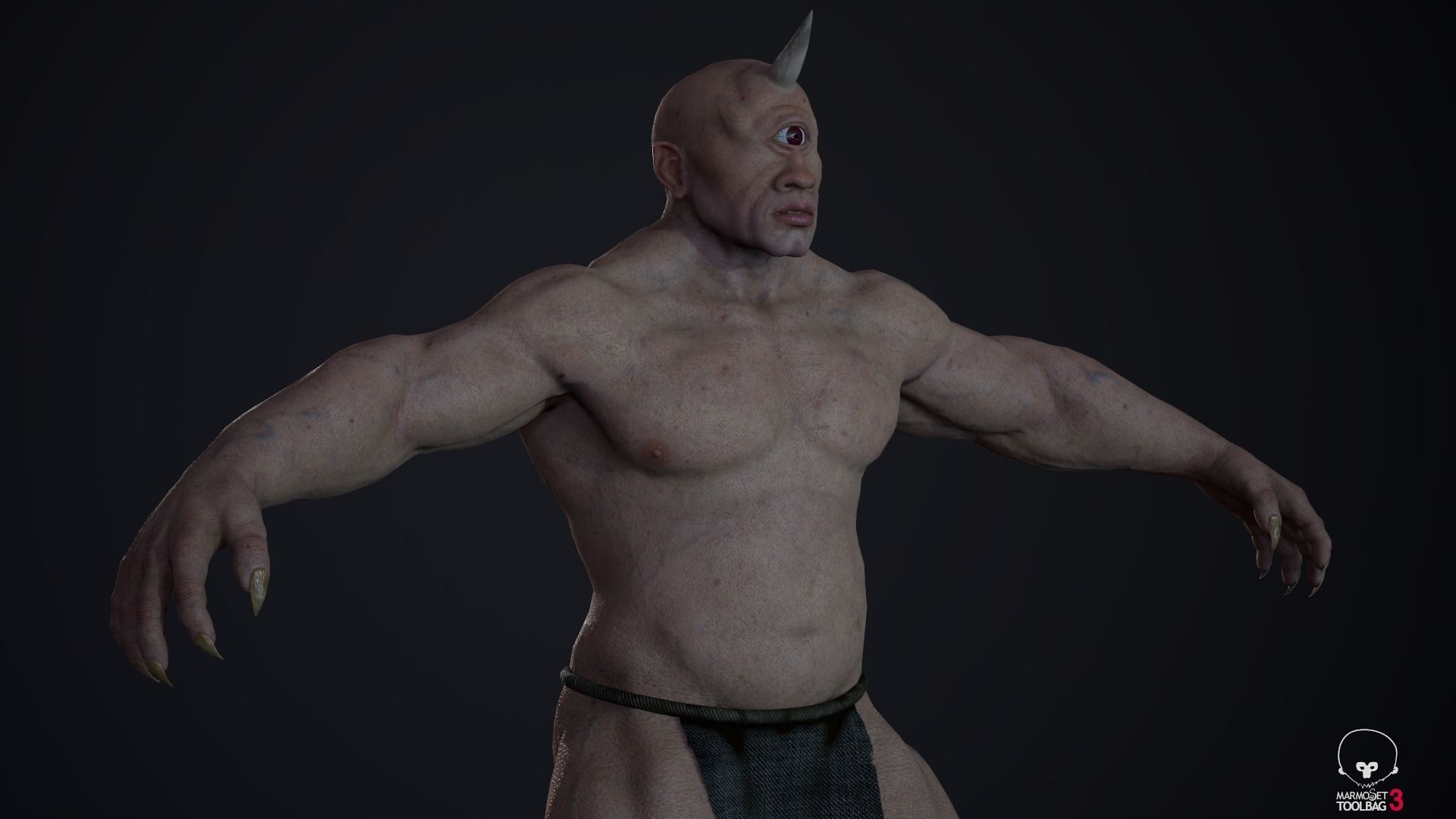 Cyclops 01 Low-poly 3D model_22