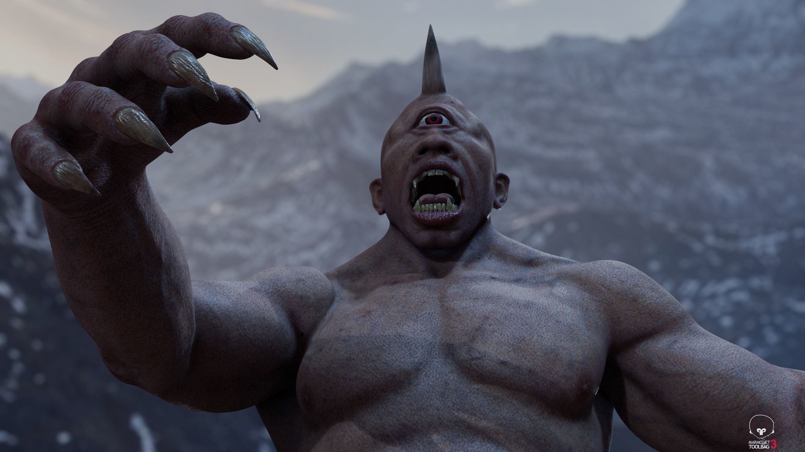 Cyclops 01 Low-poly 3D model_11