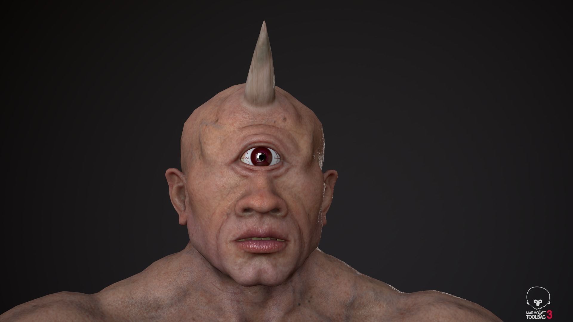 Cyclops 01 Low-poly 3D model_14