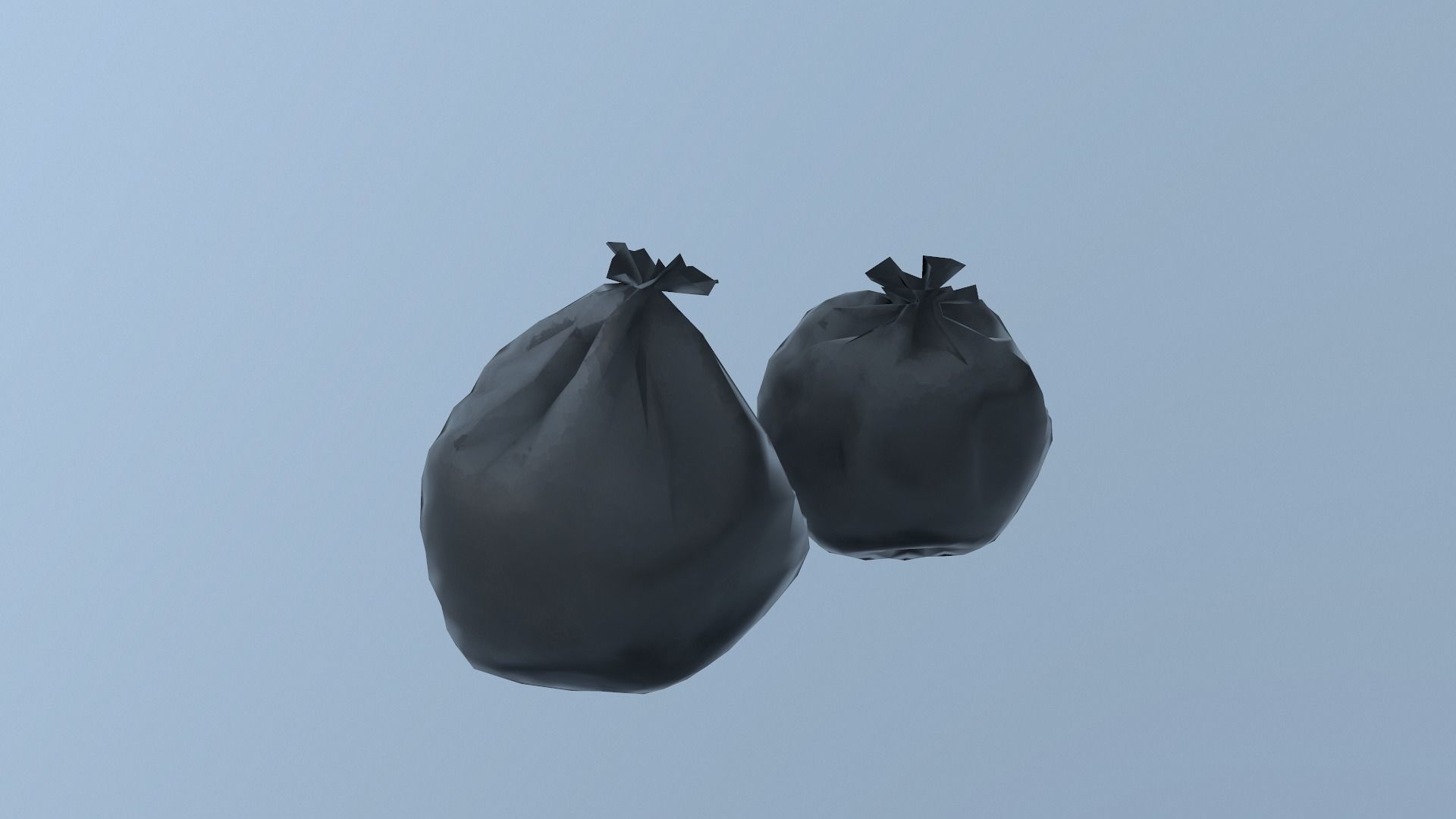 Trash Bag Free low-poly 3D model_7