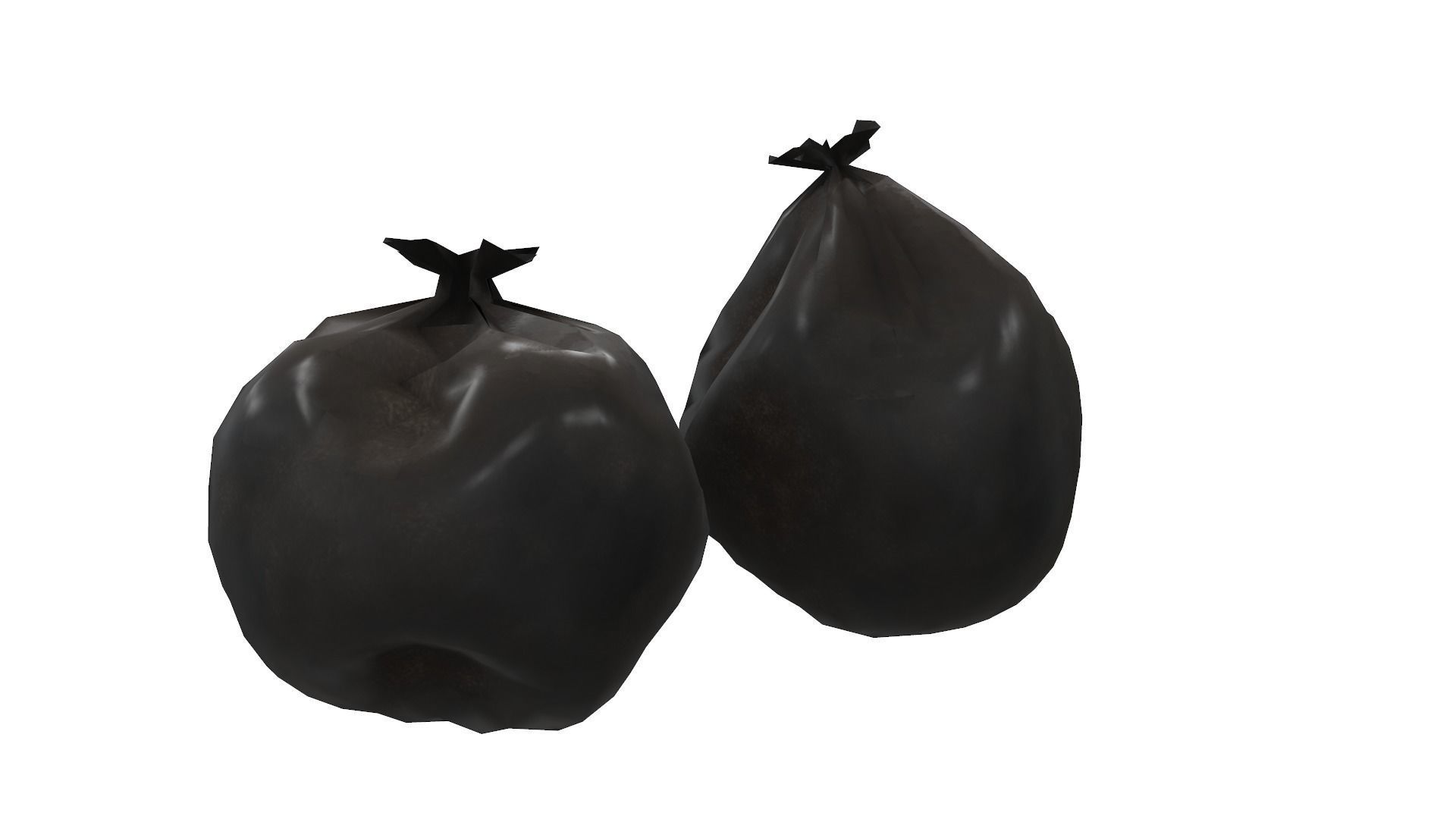 Trash Bag Free low-poly 3D model_3