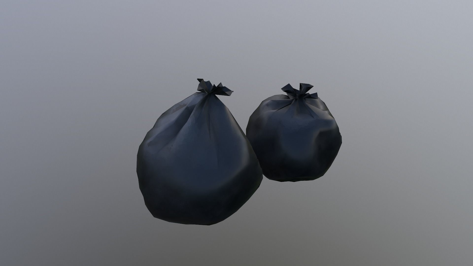 Trash Bag Free low-poly 3D model_19