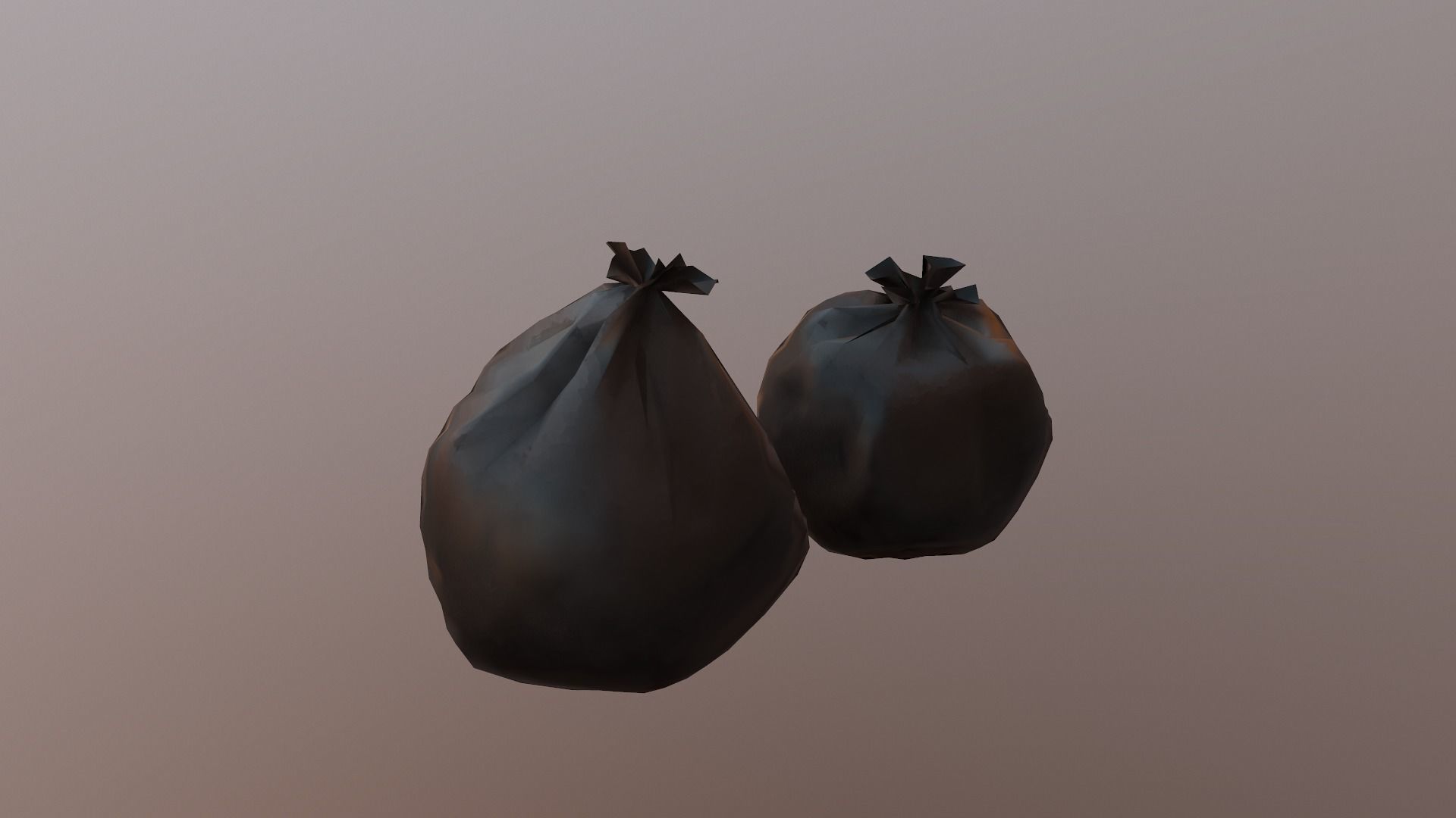 Trash Bag Free low-poly 3D model_8