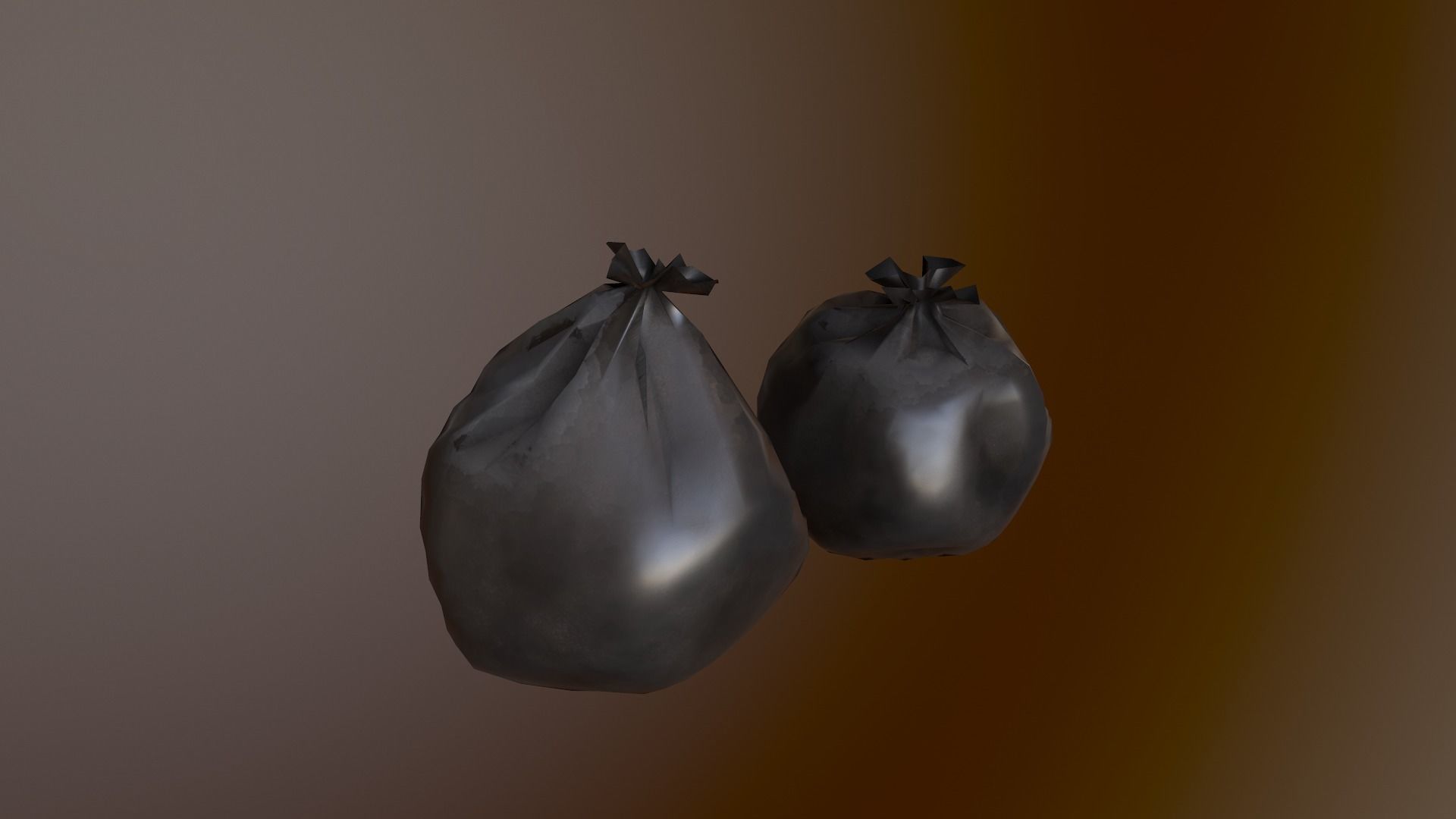 Trash Bag Free low-poly 3D model_10