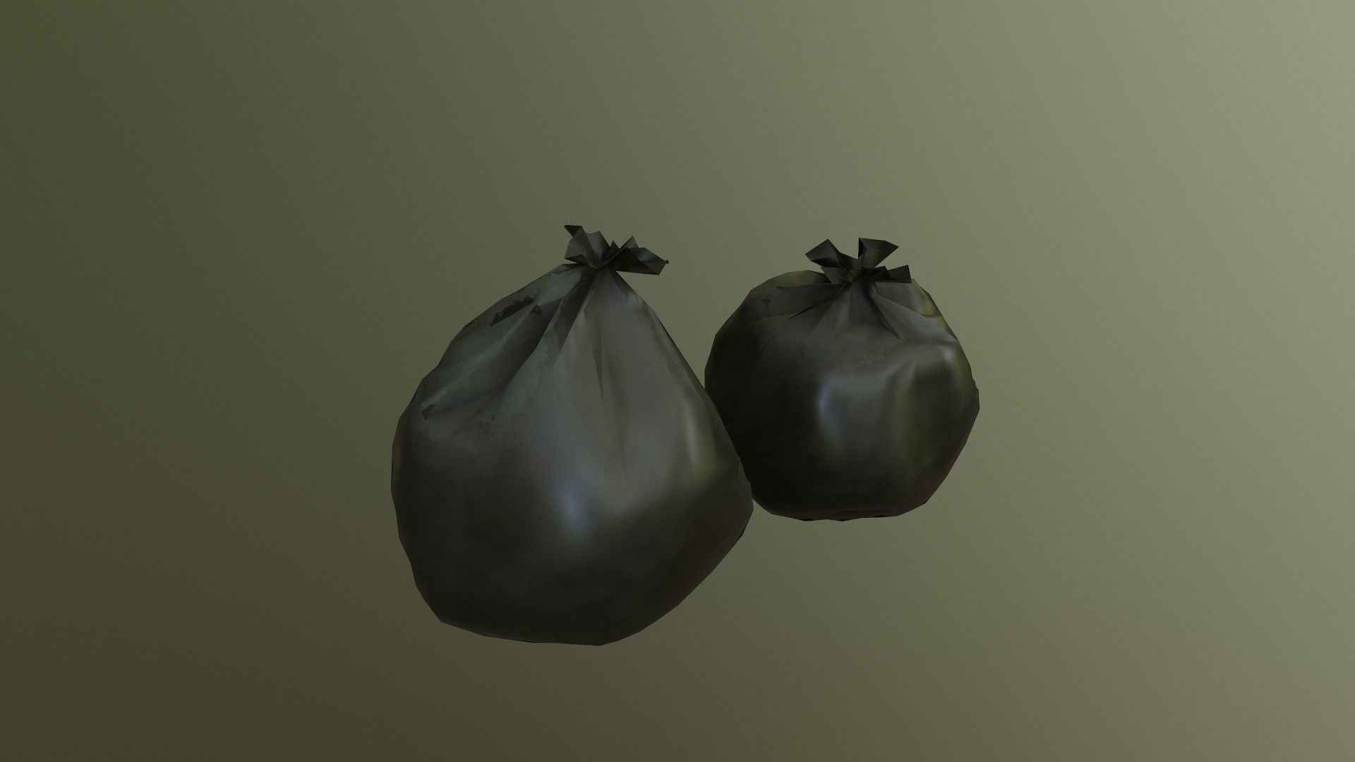 Trash Bag Free low-poly 3D model_12