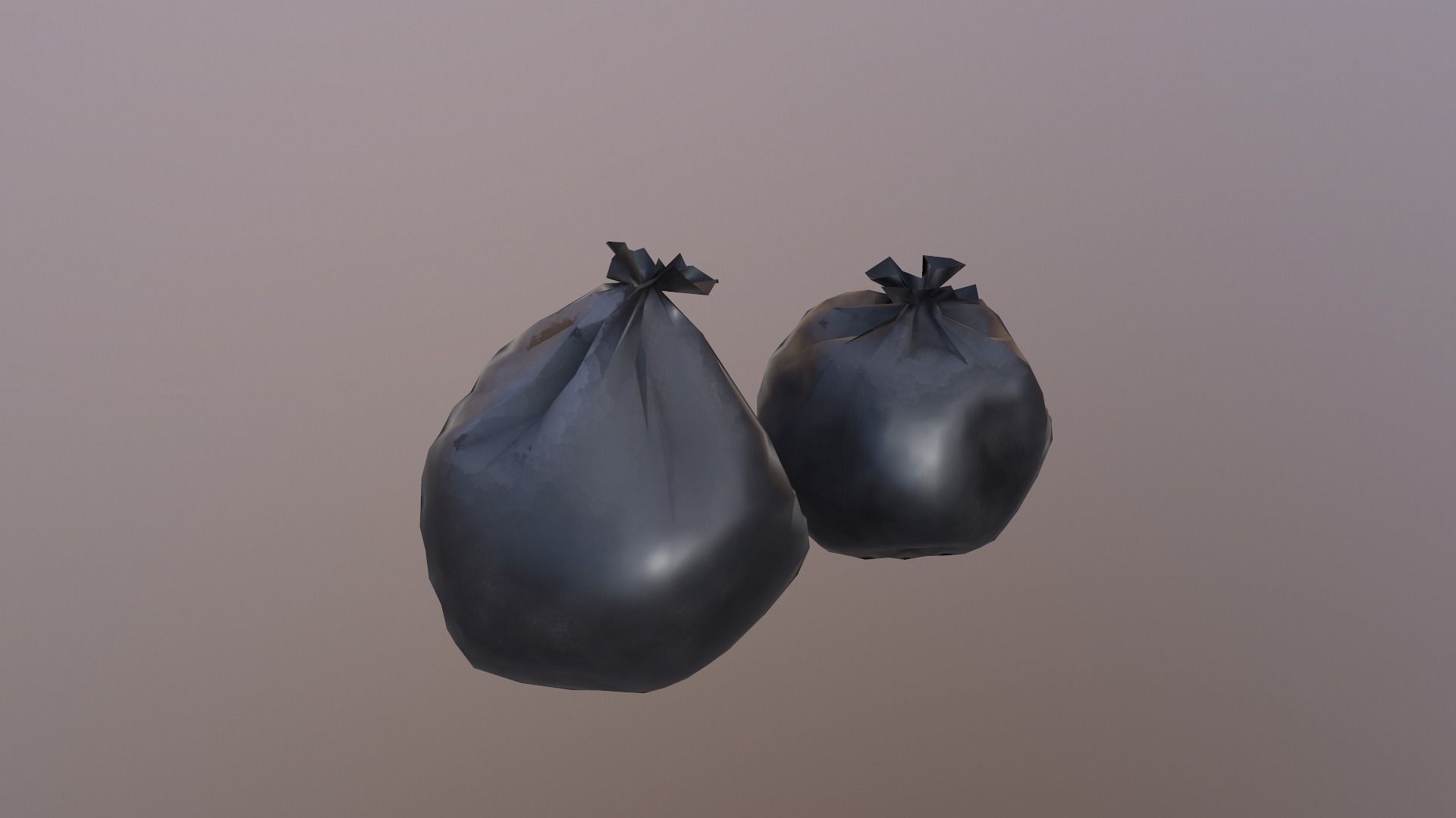 Trash Bag Free low-poly 3D model_9