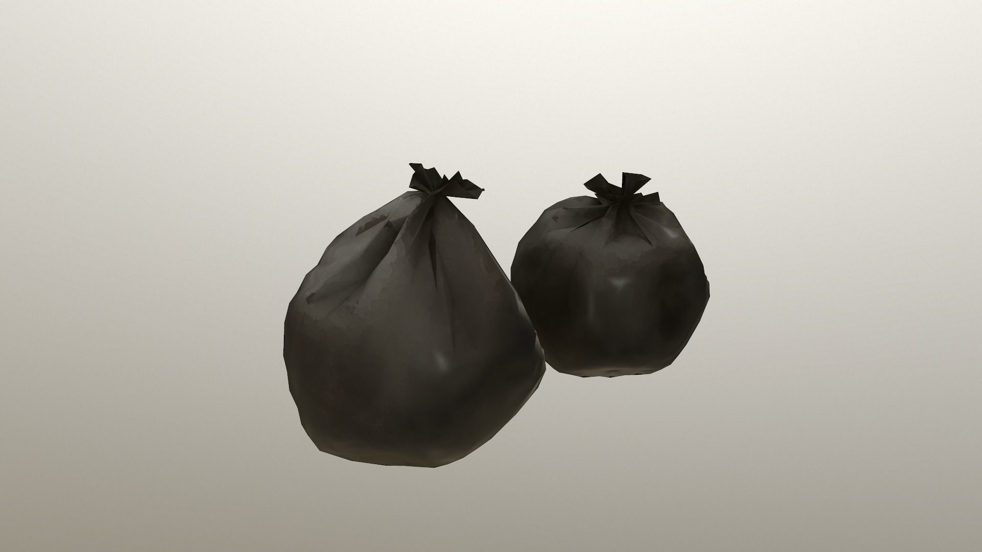 Trash Bag Free low-poly 3D model_26