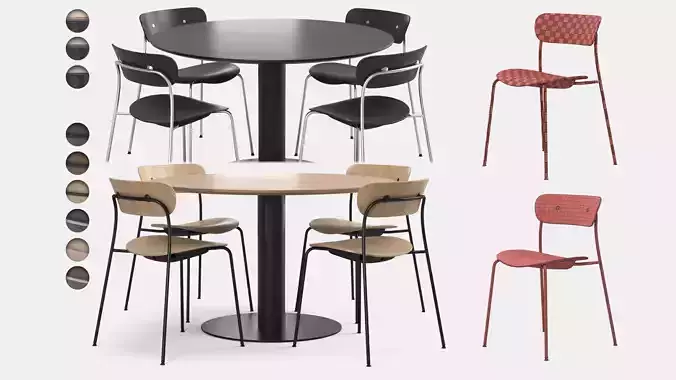 Pavilion AV1 Chair In Between SK12 Table