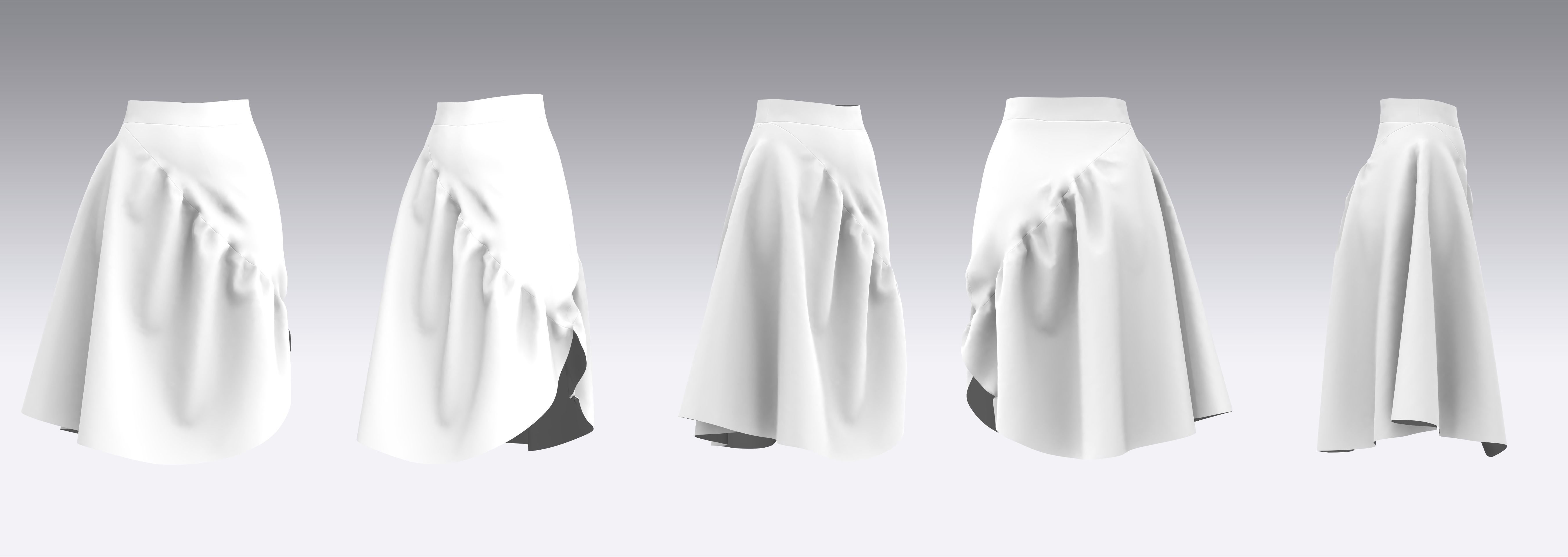 Skirt Outfits MD CLO 3D zprj project files 3D model_15