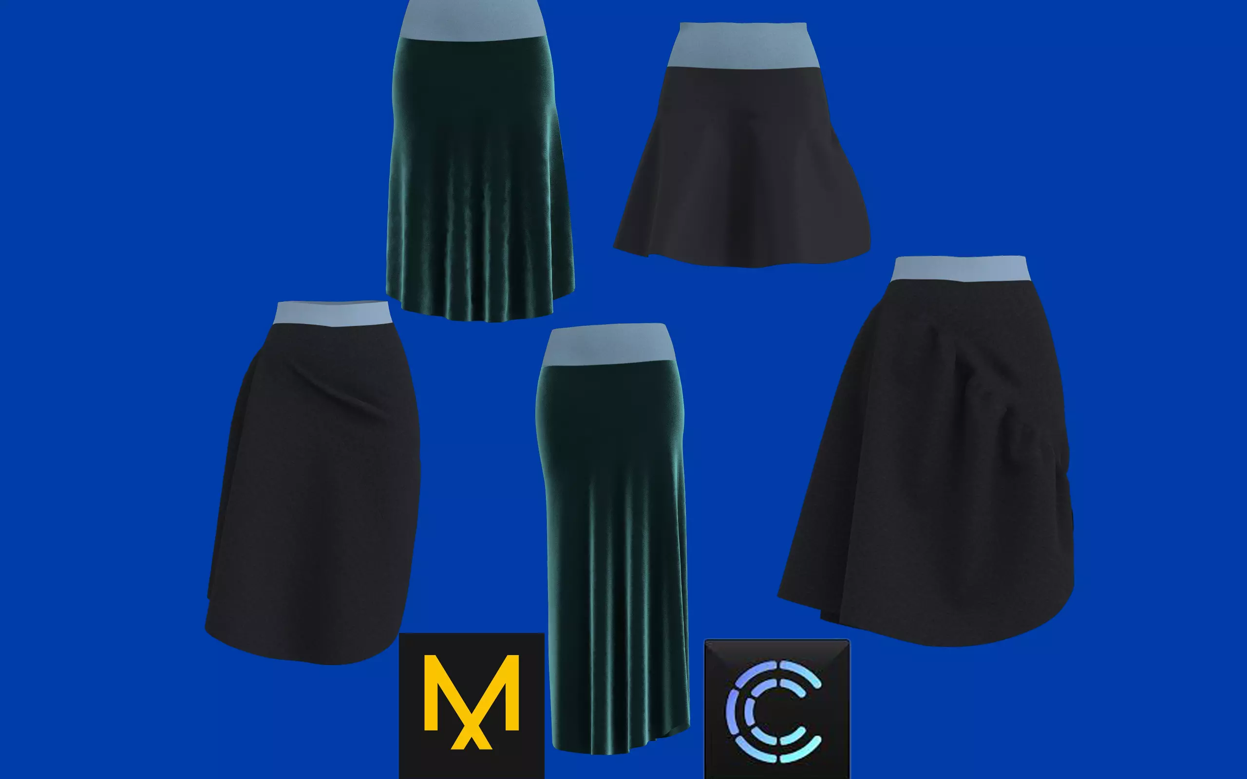 Skirt Outfits MD CLO 3D zprj project files 3D model_0