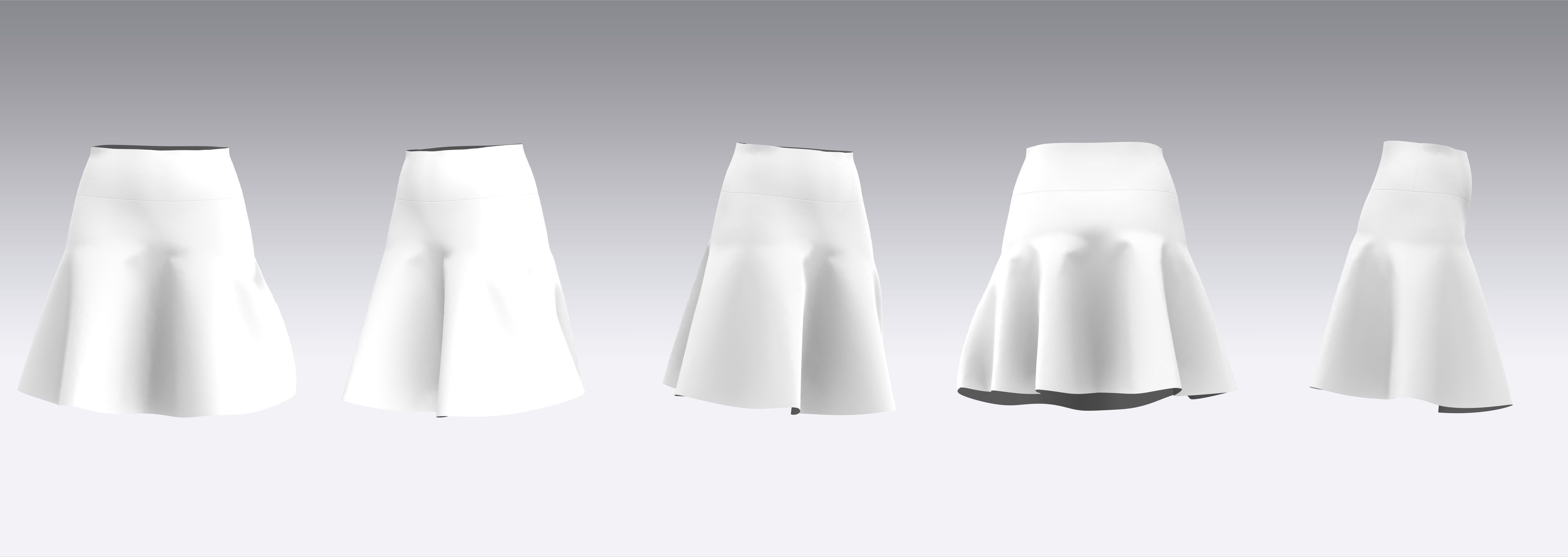 Skirt Outfits MD CLO 3D zprj project files 3D model_12