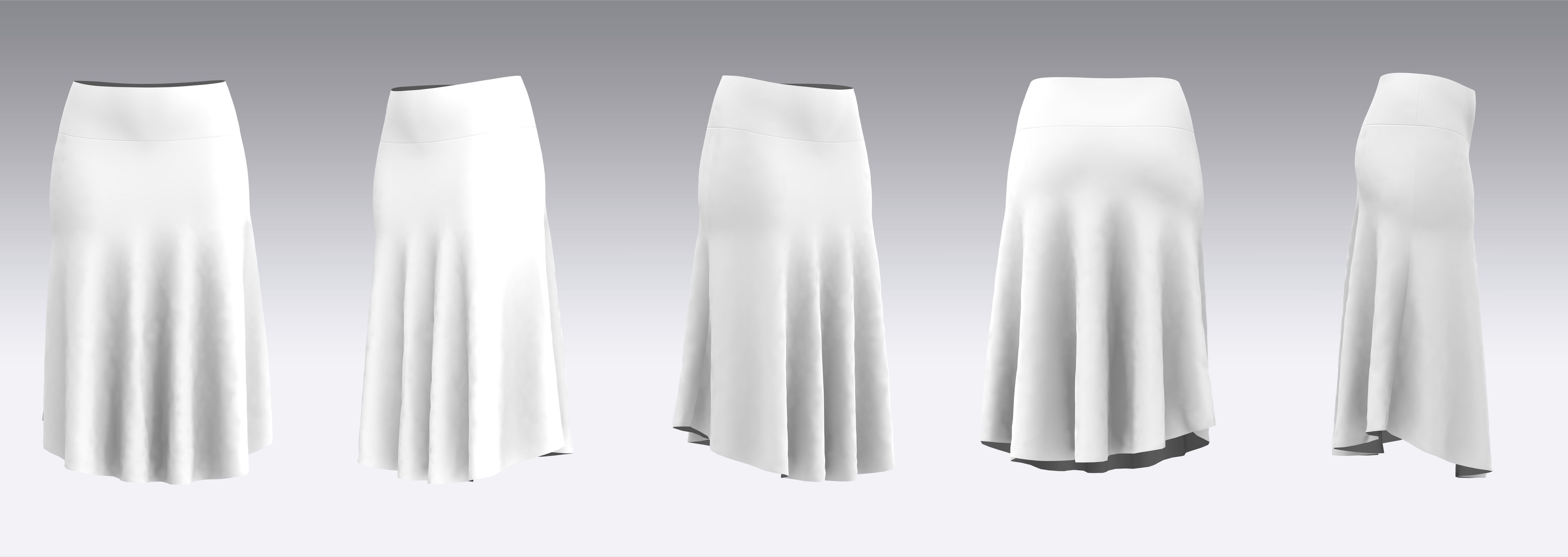 Skirt Outfits MD CLO 3D zprj project files 3D model_11