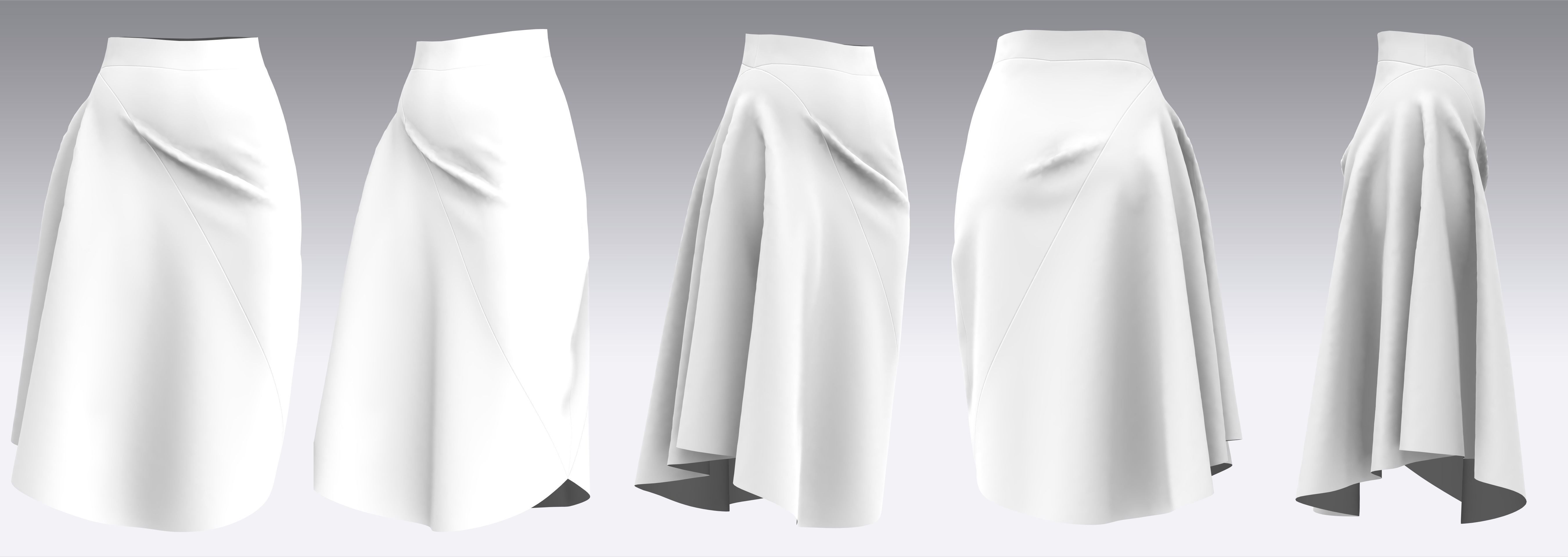 Skirt Outfits MD CLO 3D zprj project files 3D model_14