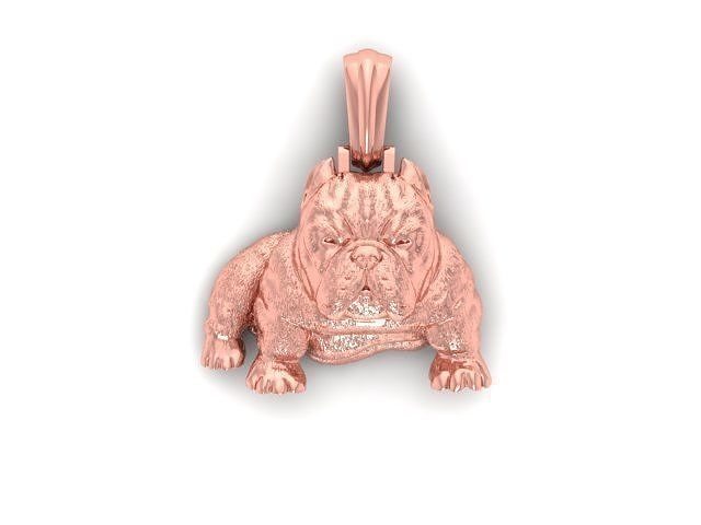 Bulldog pendant 3D model