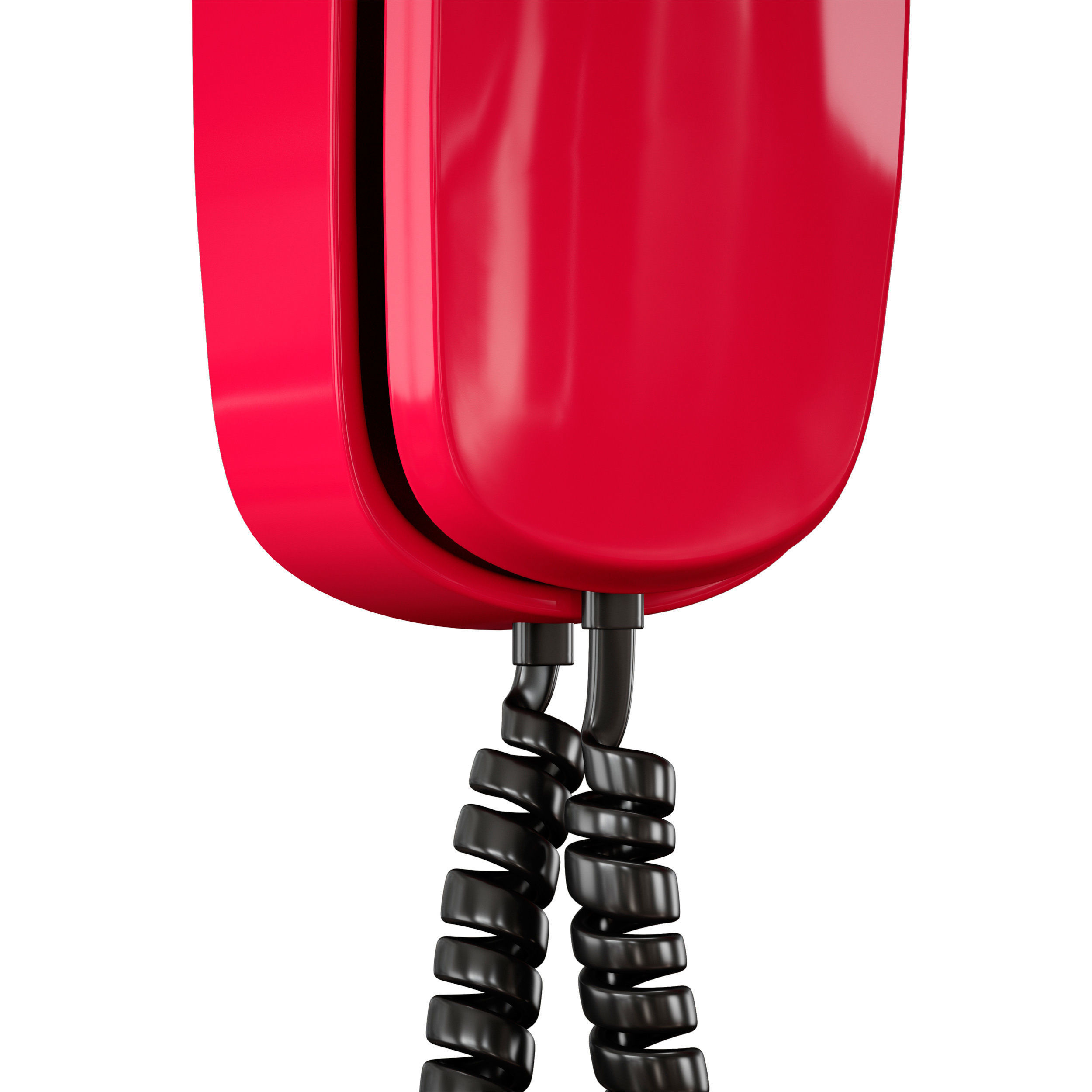 Wall phone 3D model_9