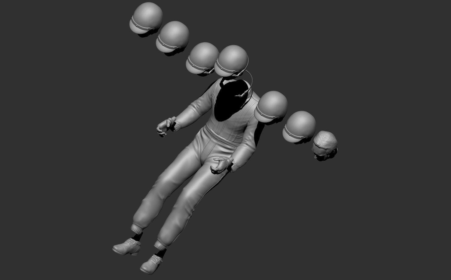 Jack Brabham Car Driver 3D print model_11