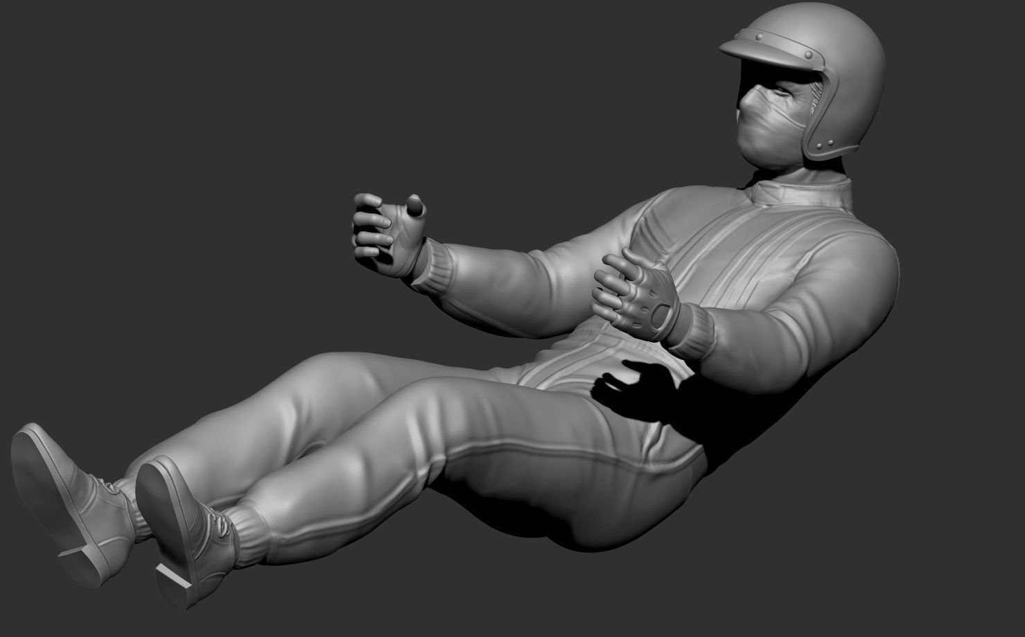 Jack Brabham Car Driver 3D print model_16