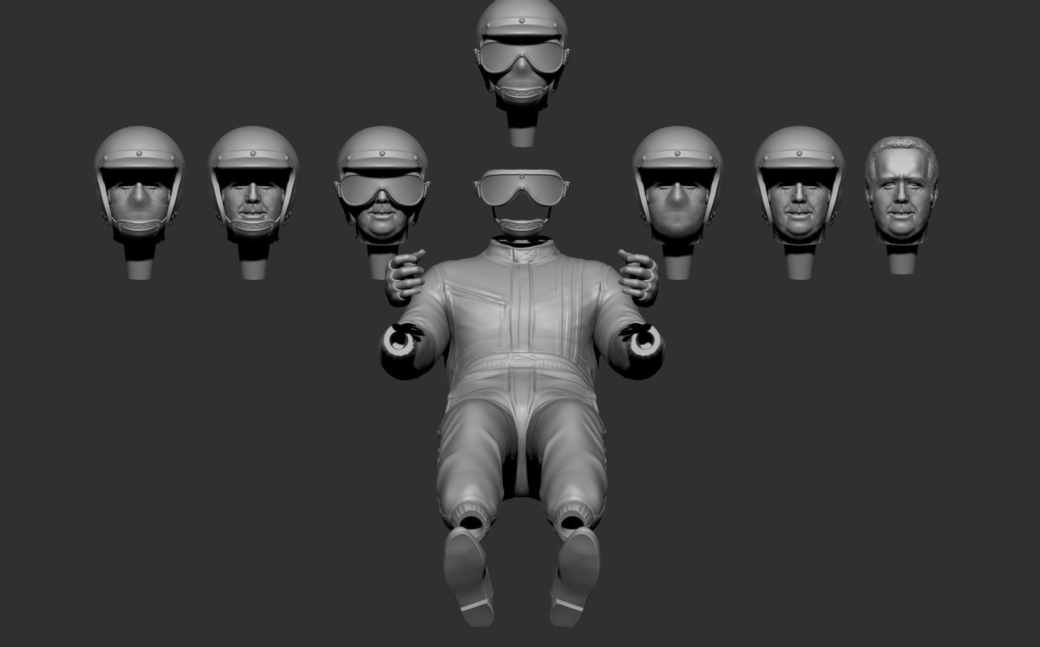 Jack Brabham Car Driver 3D print model_6